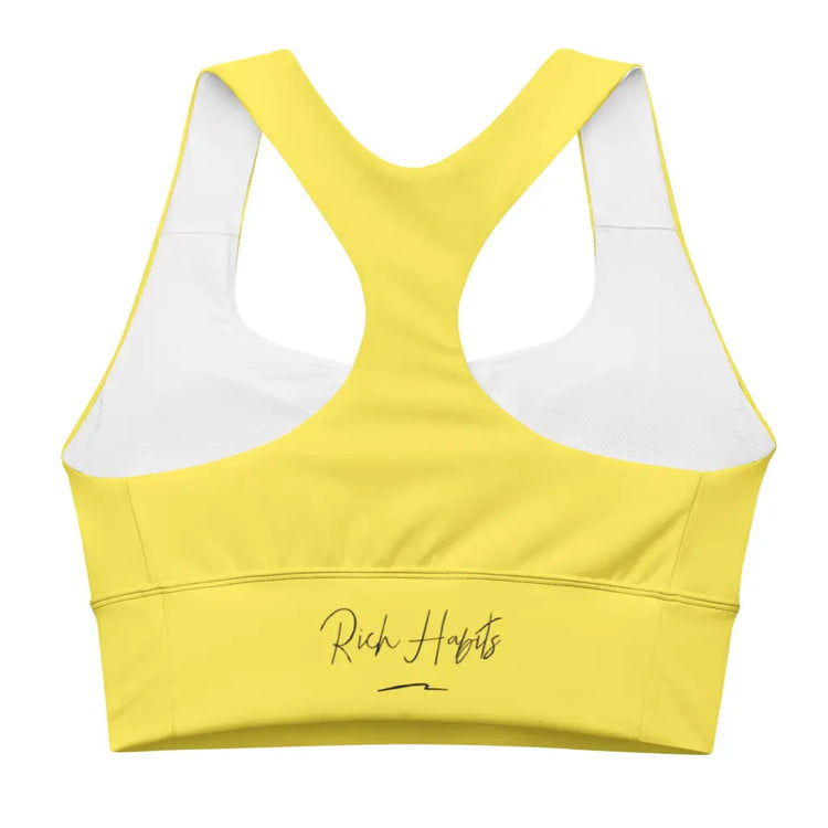 Yellow Longline sports bra