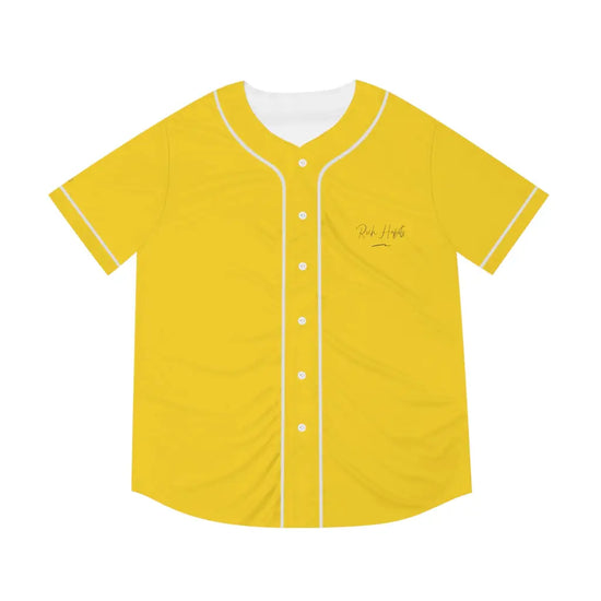 Yellow Men’s Baseball Jersey - XS / Black - All Over Prints