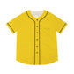 Yellow Men’s Baseball Jersey - S / Black - All Over Prints