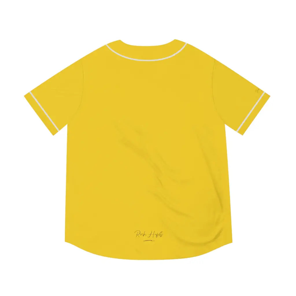 Yellow Men’s Baseball Jersey - All Over Prints