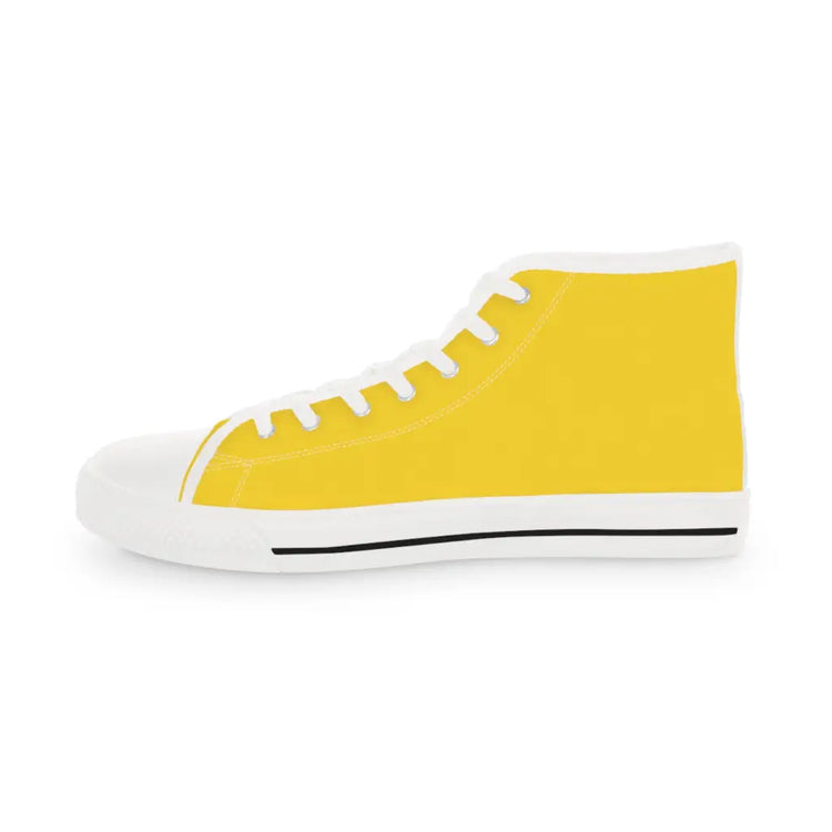 Yellow Men’s High Top Sneakers - Shoes