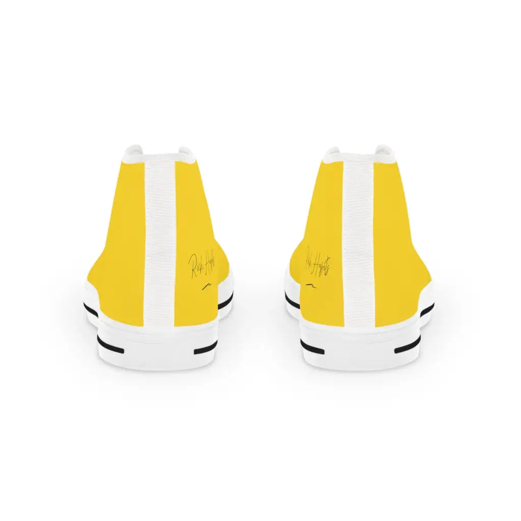 Yellow Men’s High Top Sneakers - Shoes