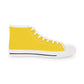 Yellow Men’s High Top Sneakers - Shoes