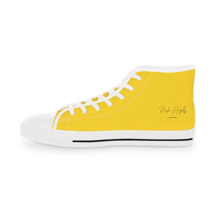 Yellow Men’s High Top Sneakers - Shoes