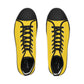 Yellow Men’s High Top Sneakers - Shoes