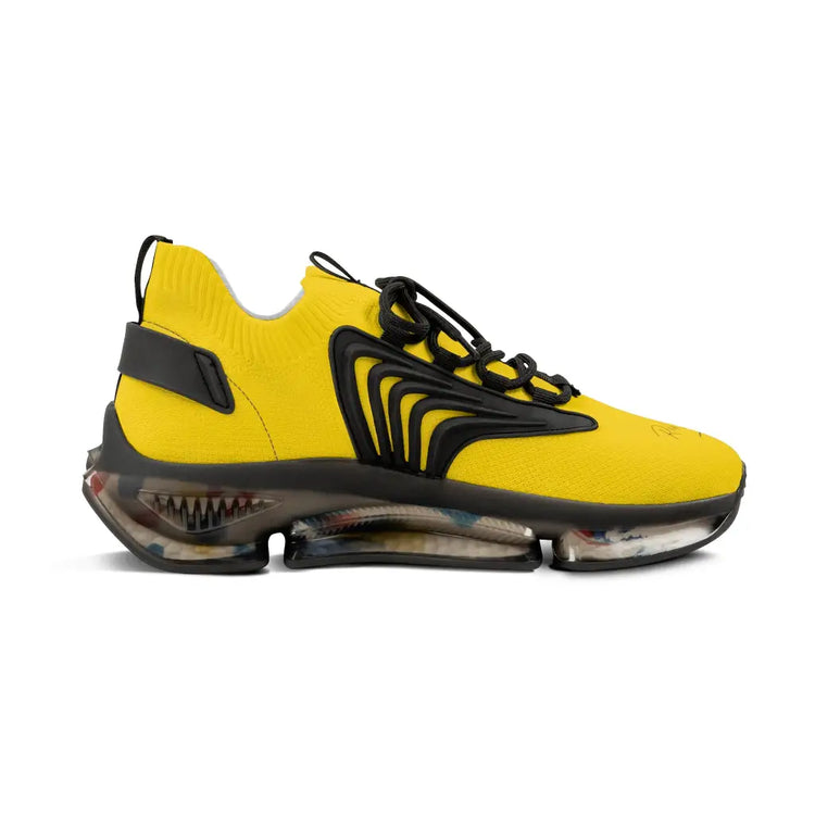 Yellow Men’s Mesh Sneakers - Shoes