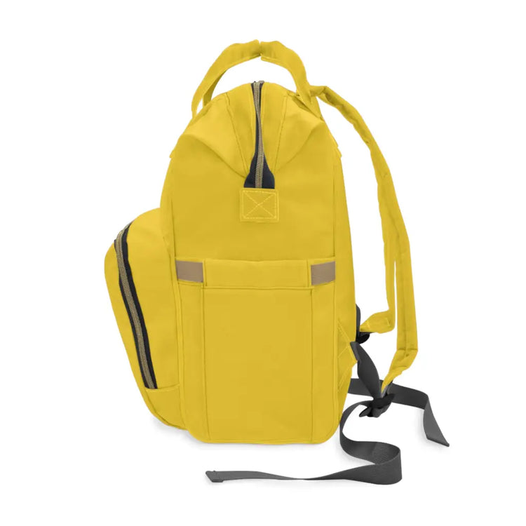 Yellow Multifunctional Diaper Backpack - 15.0 × 10.8 6.7’’ -