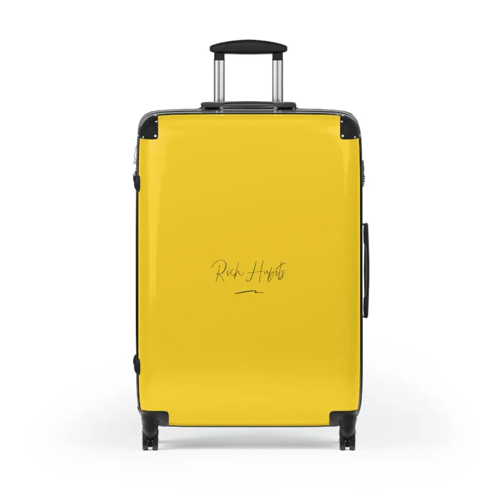 Yellow Suitcase - Large / Black - Bags