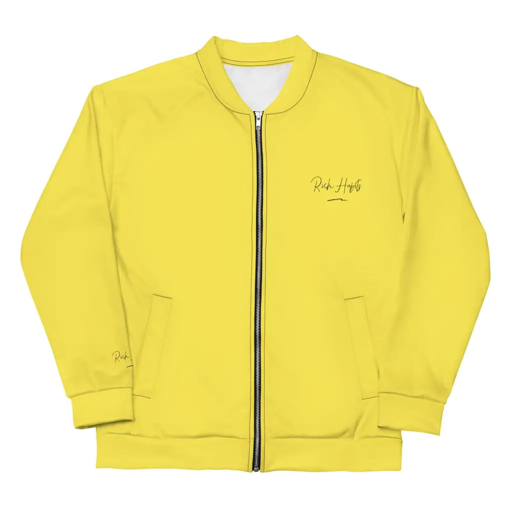 Yellow Unisex Bomber Jacket - XS