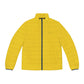 Yellow Unisex Puffer Jacket - S / Dark blue zipper - All