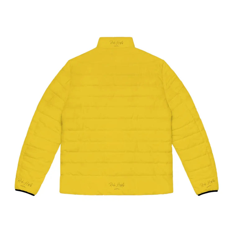 Yellow Unisex Puffer Jacket - All Over Prints