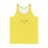 Yellow Unisex Tank Top - XS