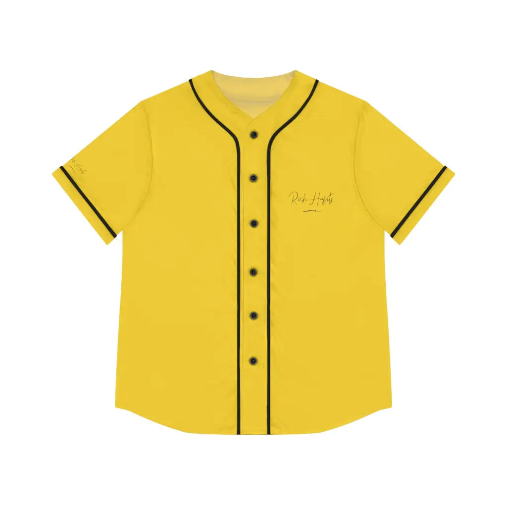 Yellow Women’s Baseball Jersey - XL / Black - All Over