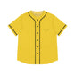 Yellow Women’s Baseball Jersey - 2XL / Black - All Over