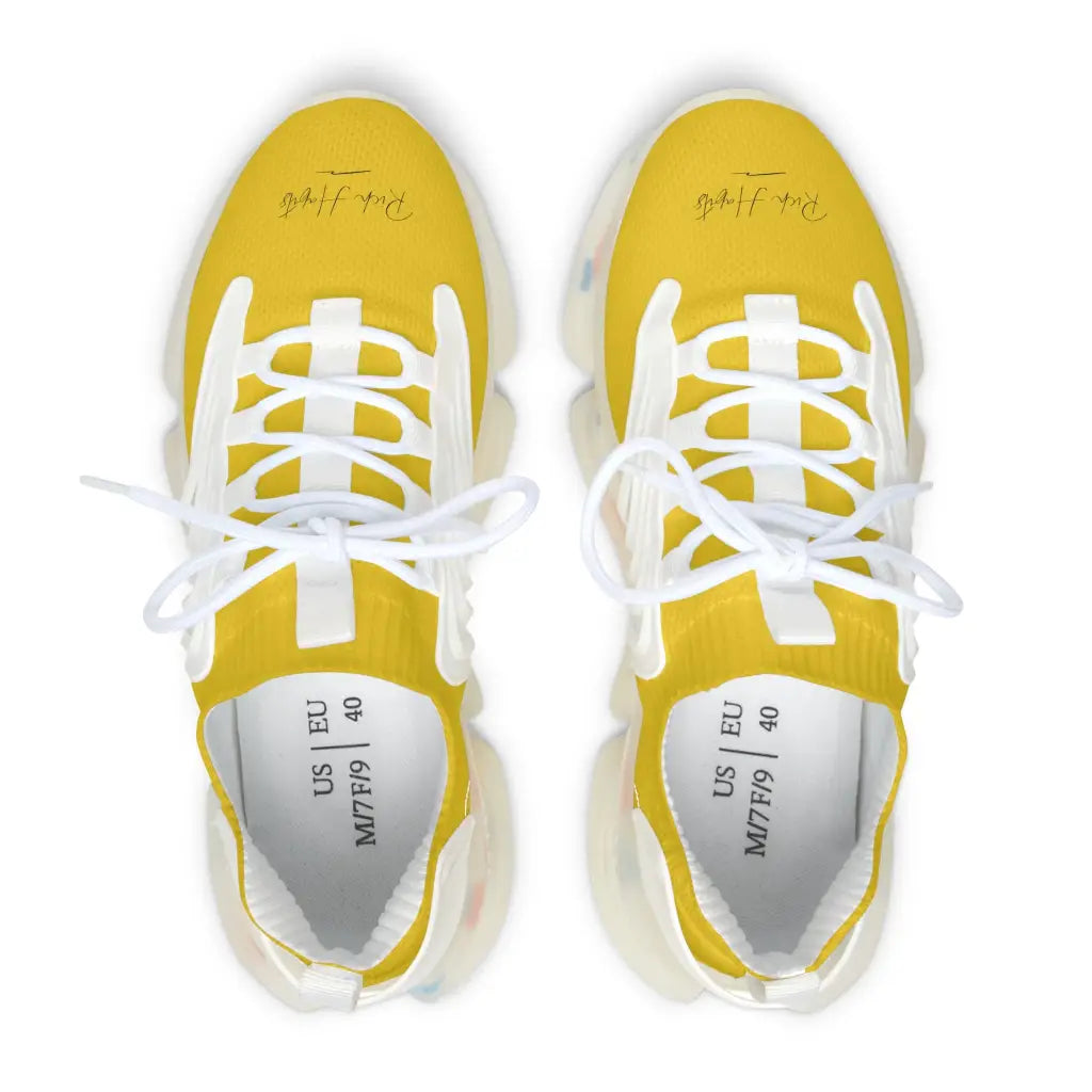 Yellow Women’s Mesh Sneakers - Shoes