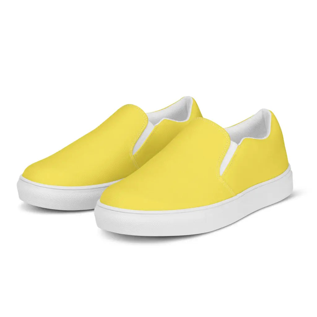 Yellow Women’s slip-on canvas shoes