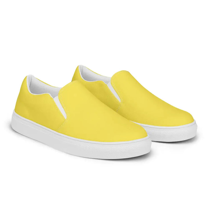 Yellow Women’s slip-on canvas shoes