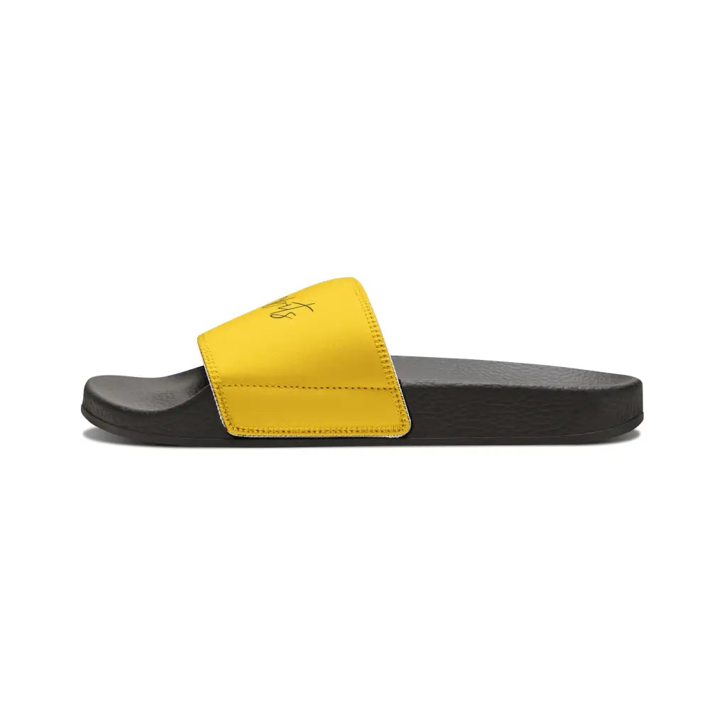 Yellow Youth PU Slide Sandals - Shoes