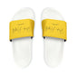 Yellow Youth PU Slide Sandals - White / Kid’s 13 - Shoes