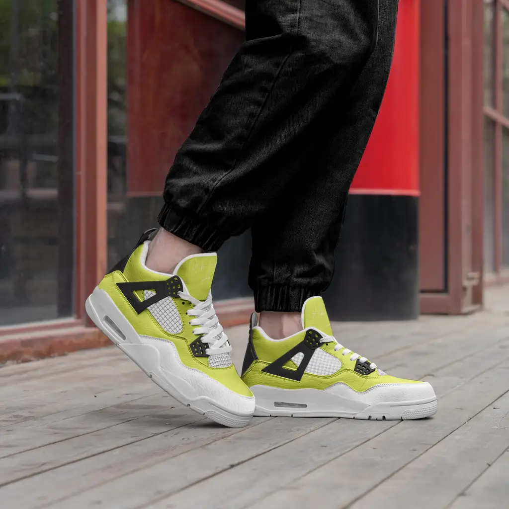 RH4 Yellow/White Fashion Sneakers - Shoes