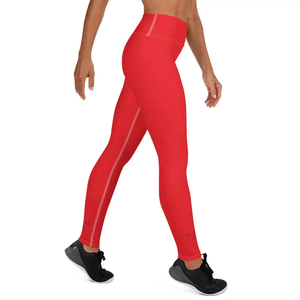 Red Yoga Leggings