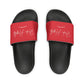 Red Youth PU Slide Sandals - Black / Kid’s 13 - Shoes