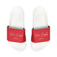 Red Youth PU Slide Sandals - Shoes