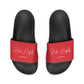 Red Youth PU Slide Sandals - Shoes